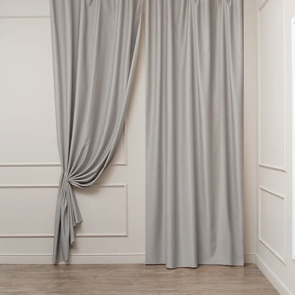 Ткань для штор Santreyd Fodera сатен серо-бежевый 300 см 83603202 STLM-1045854