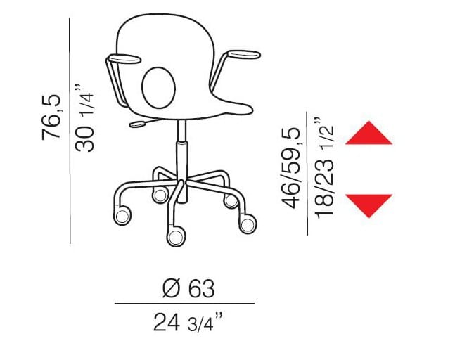 Офисное кресло с 5 спицами REXITE ARCH-00022094 - Вид №2