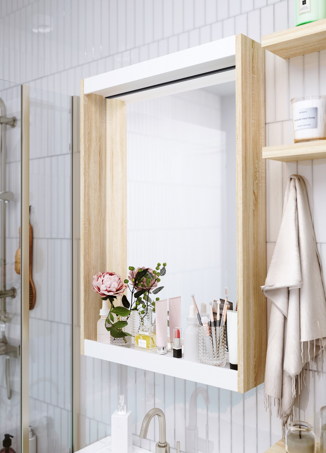 У84859 Зеркало Aris 60 Дуб Сонома 1 Marka Aris