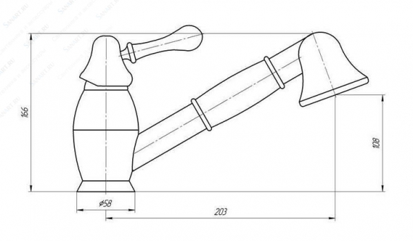 Смеситель MIGLIORE Maya BN.CUC-8995.СR для кухни - хром ml.CUC-8995.CR - Вид №1
