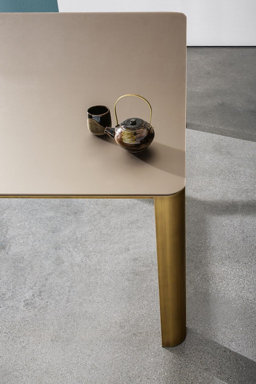 Sovet italia Квадратный стеклянный стол Kodo sun-id-1383496 - Вид №4