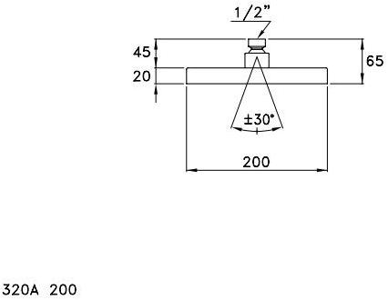 RUBINETTERIE STELLA Настенная лейка душа с держателем sun-id-1408404 - Вид №3