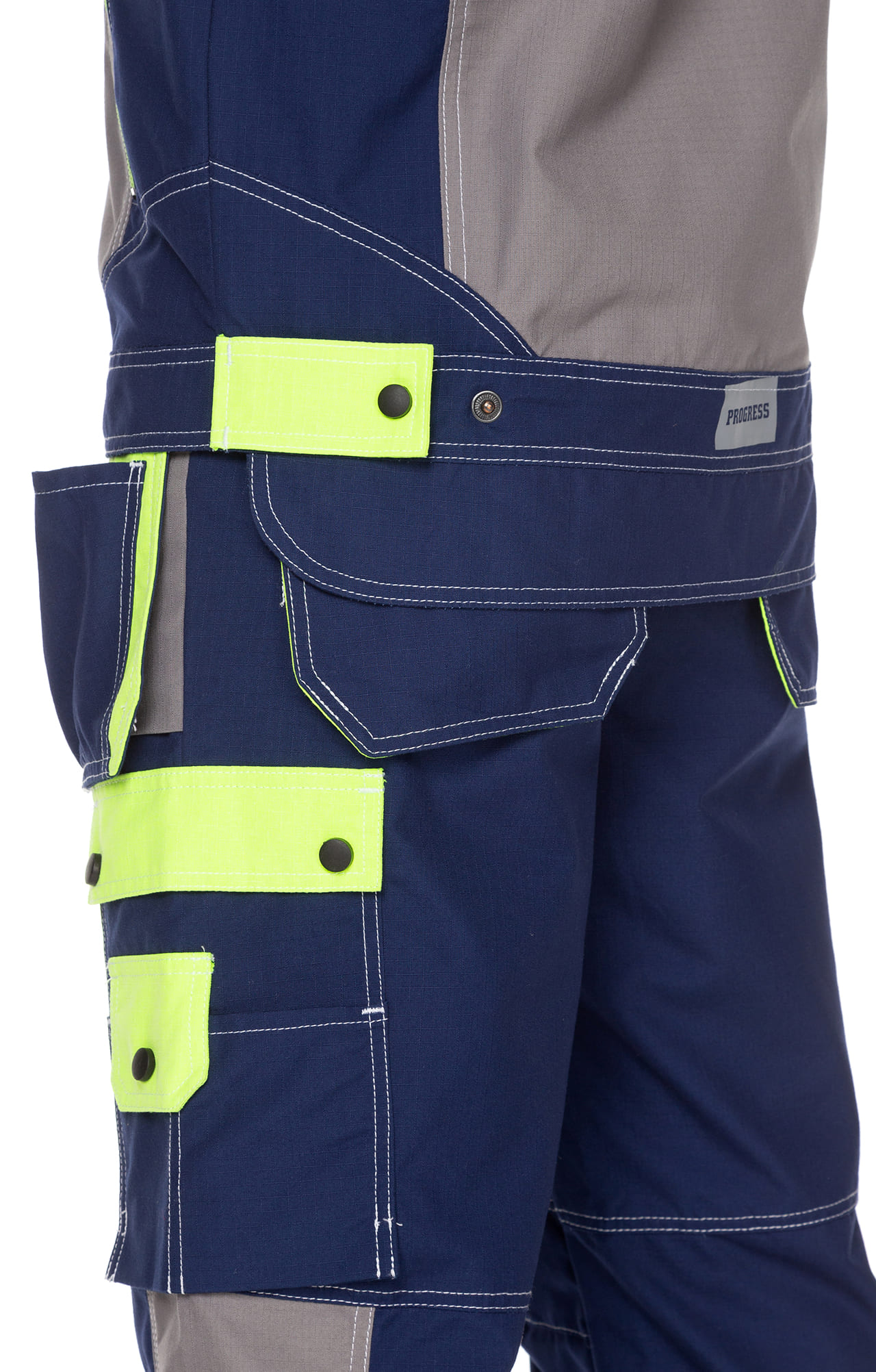 68842 Костюм "Прогресс" темно-синий с серым лимон  Летняя спецодежда  размер 48-50/170-176  - Вид №21