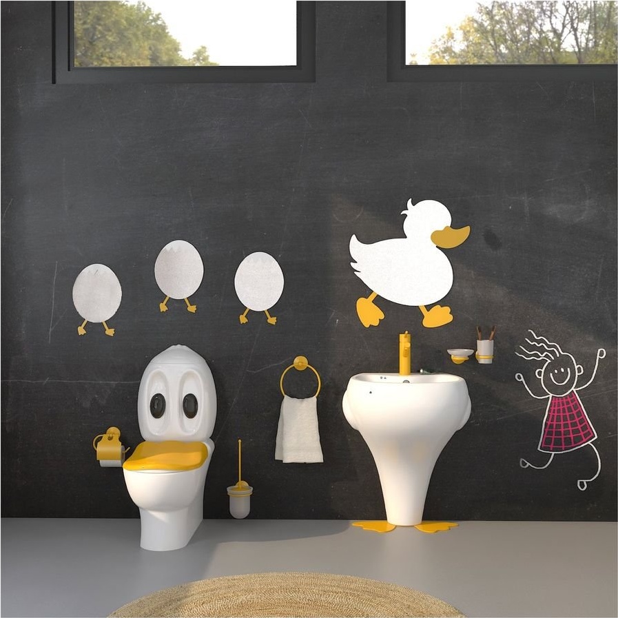 DC052-00CB00E-0000 DUCKY Раковина детская Creavit Ducky  - Вид №4