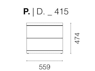 Деревянная тумбочка с ящиками Santalucia Mobili Агат ARCH-00122623 - Вид №3
