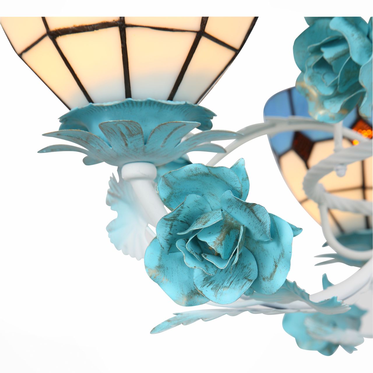 Подвесная люстра ST Luce Lavoro SL372.953.03 ST LUCE ДИЗАЙНЕРСКИЕ, LAVORO 108463 Голубой  - Вид №1