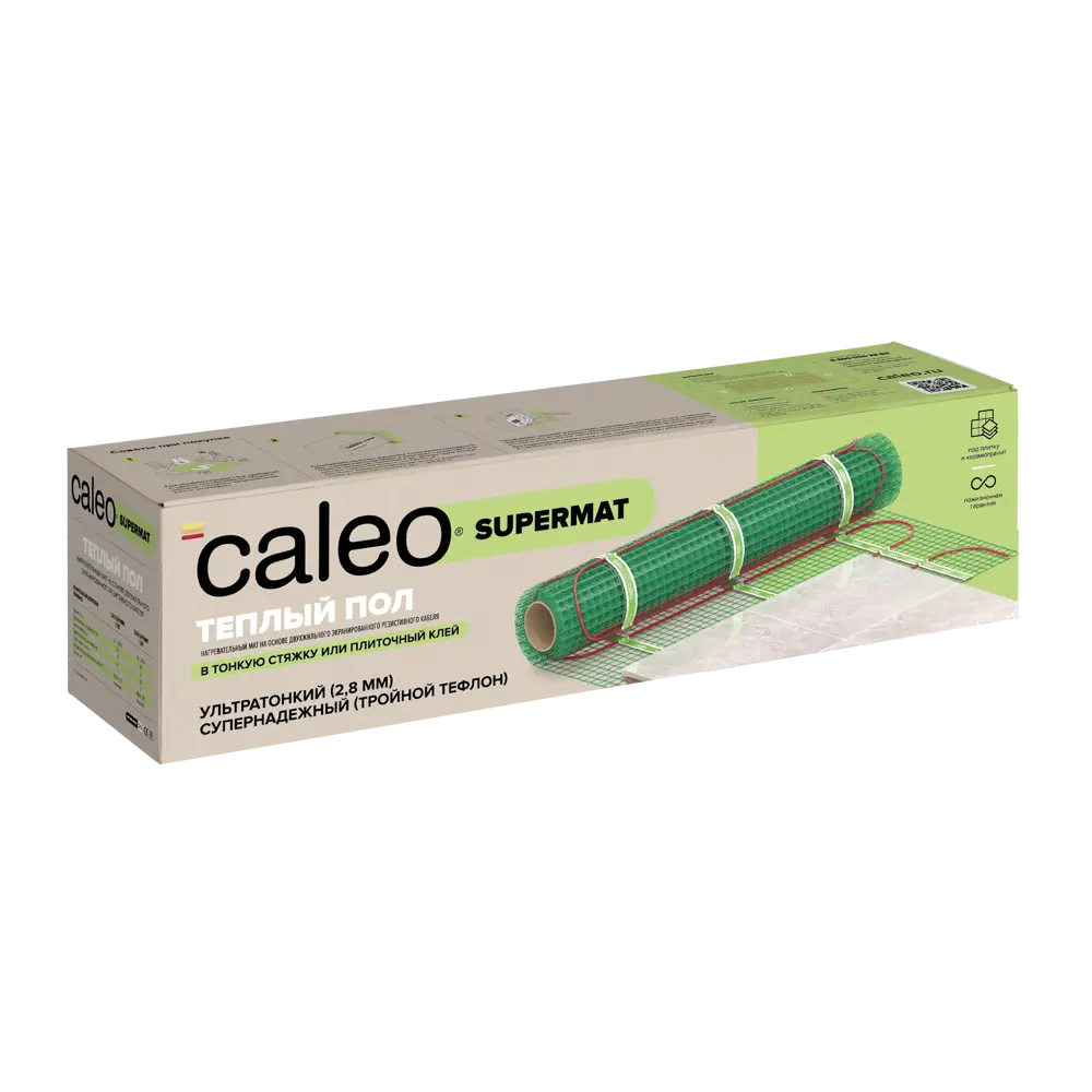 Нагревательный мат для теплого пола Caleo Supermat 0.7 м², 91 Вт 82338136 STLM-2210170  - Вид №1