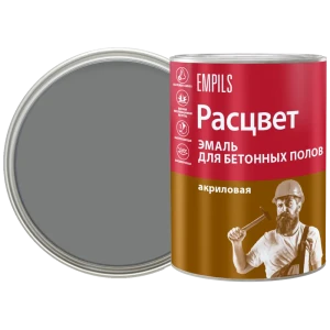 Эмаль для пола Расцвет 0.9 кг цвет серый