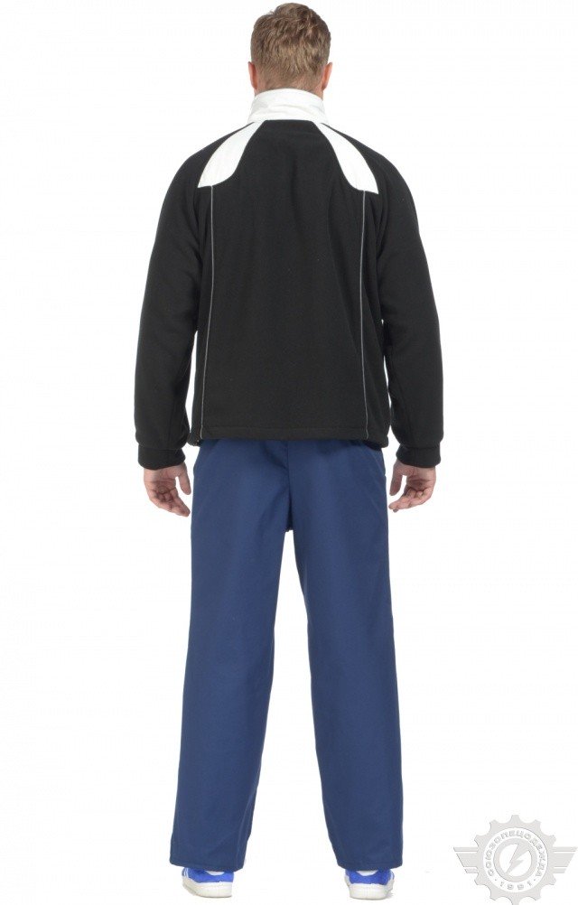 61328 Куртка "Стиль" ткань "Флис" черно-белая  Зимняя спецодежда  размер XXL(56-58)  - Вид №6