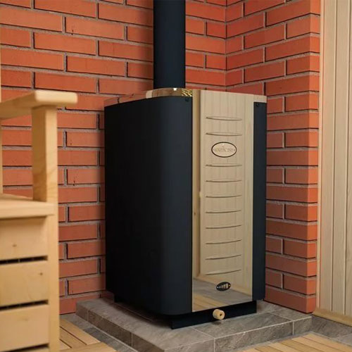 Печь для бани на дровах Кирасир 15 Silver Santreyd 28 - Вид №1