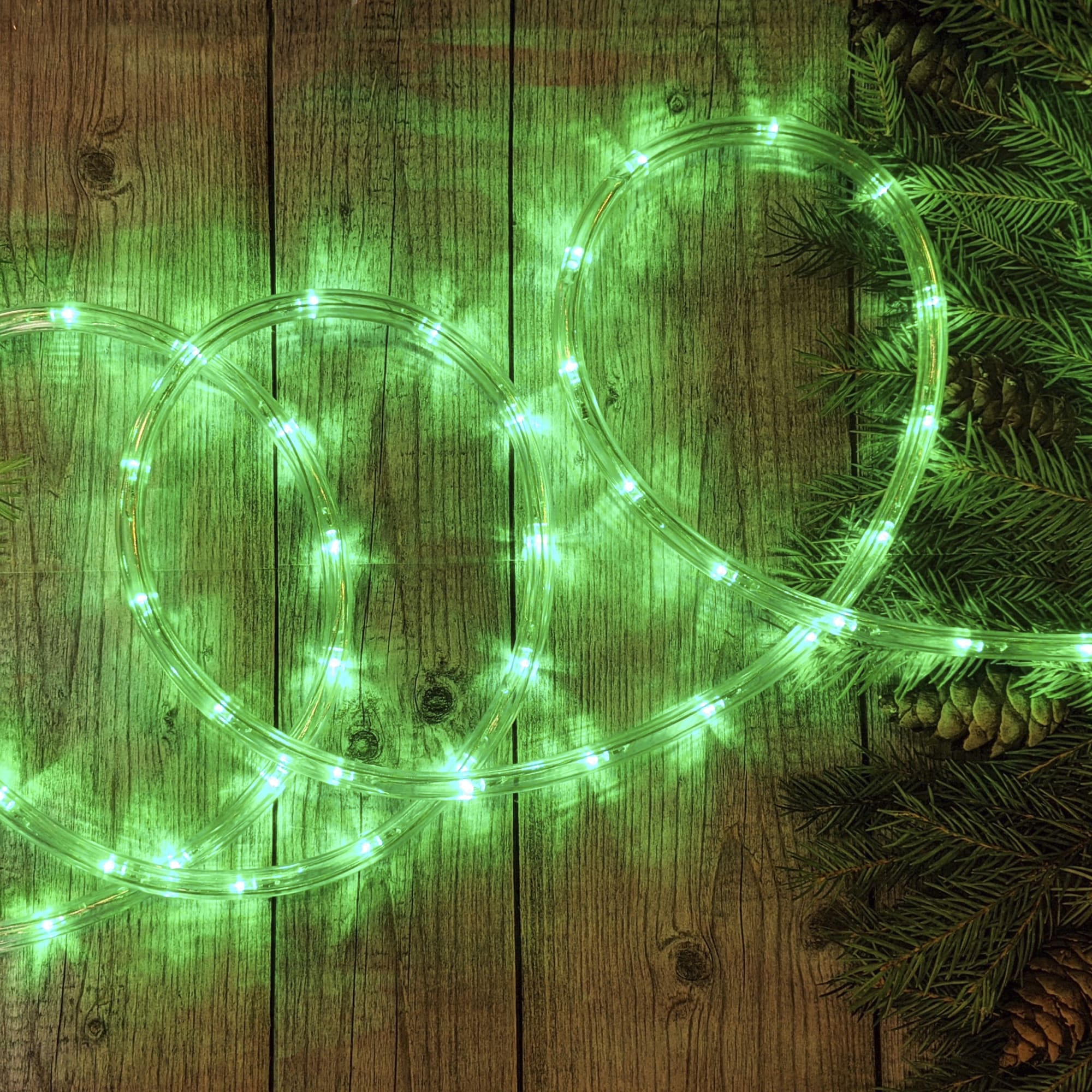 82839233 Электрогирлянда наружная «Дюралайт» 8 м 24 LED/м зелёный Santreyd  - Вид №4