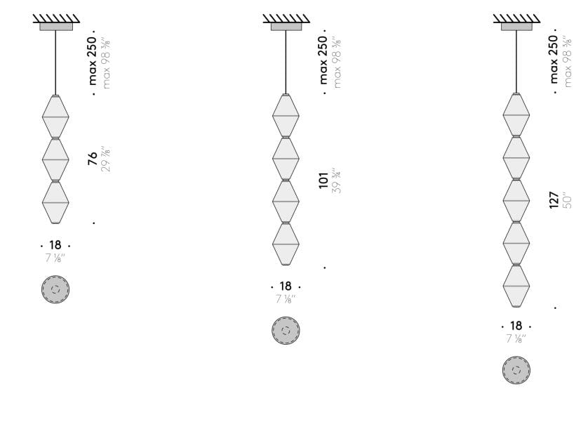 Модульная стеклянная светодиодная подвесная лампа DE PADOVA Helium Mini ARCH-00055138 - Вид №38