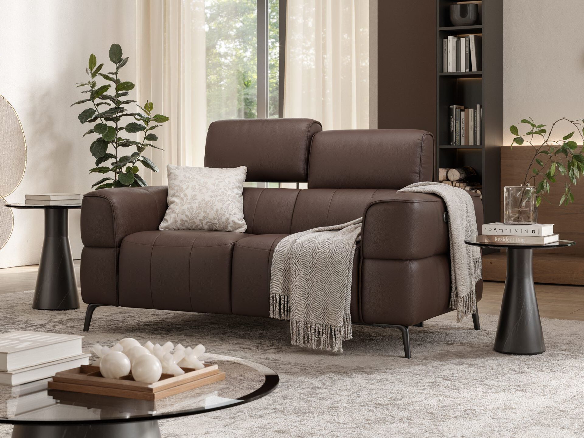 2-местный кожаный диван Sofanella Mezzano ARCH-00108127 - Вид №1