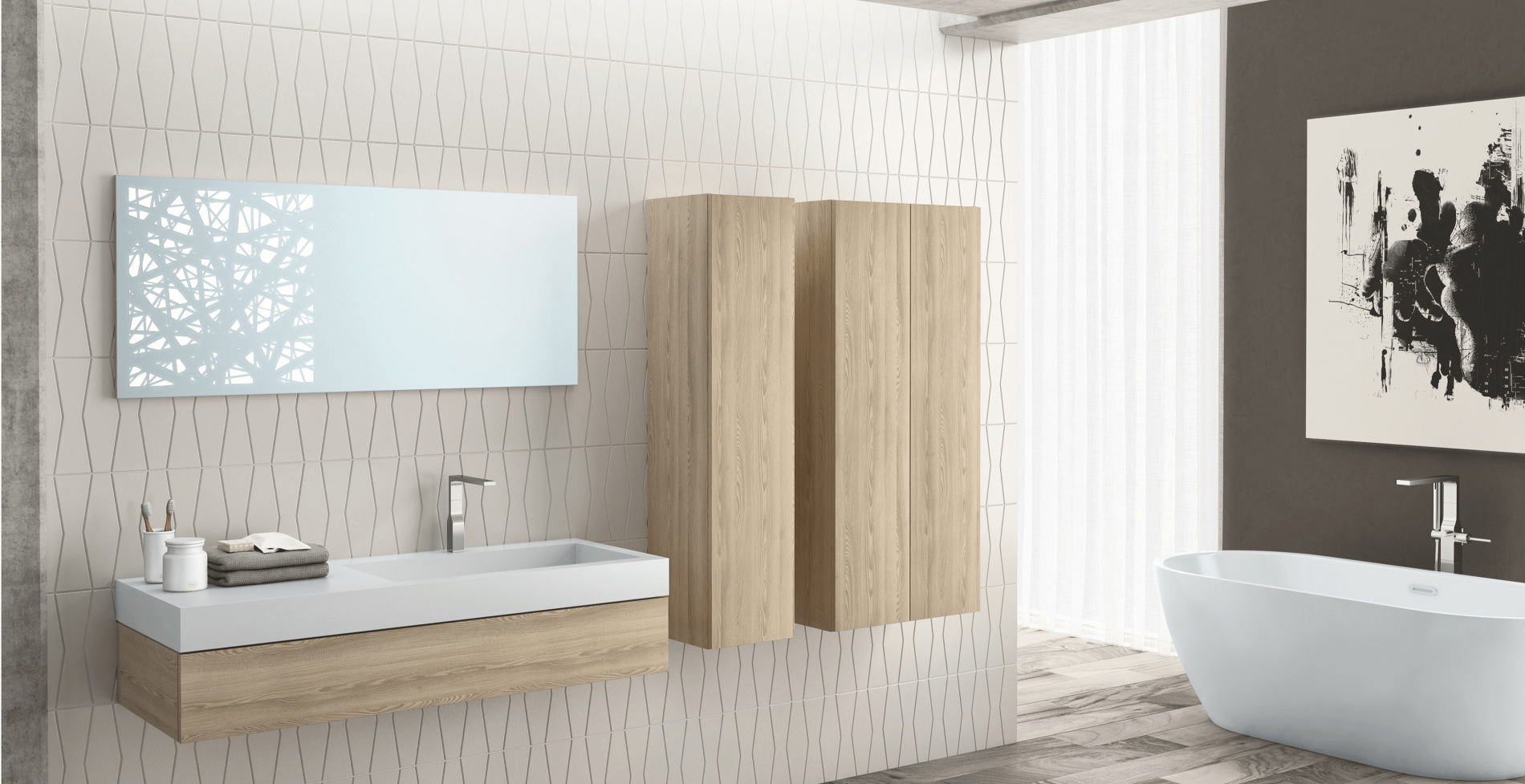 Шкаф пенал Indigo 00982  Словения Kolpa-San - Вид №1