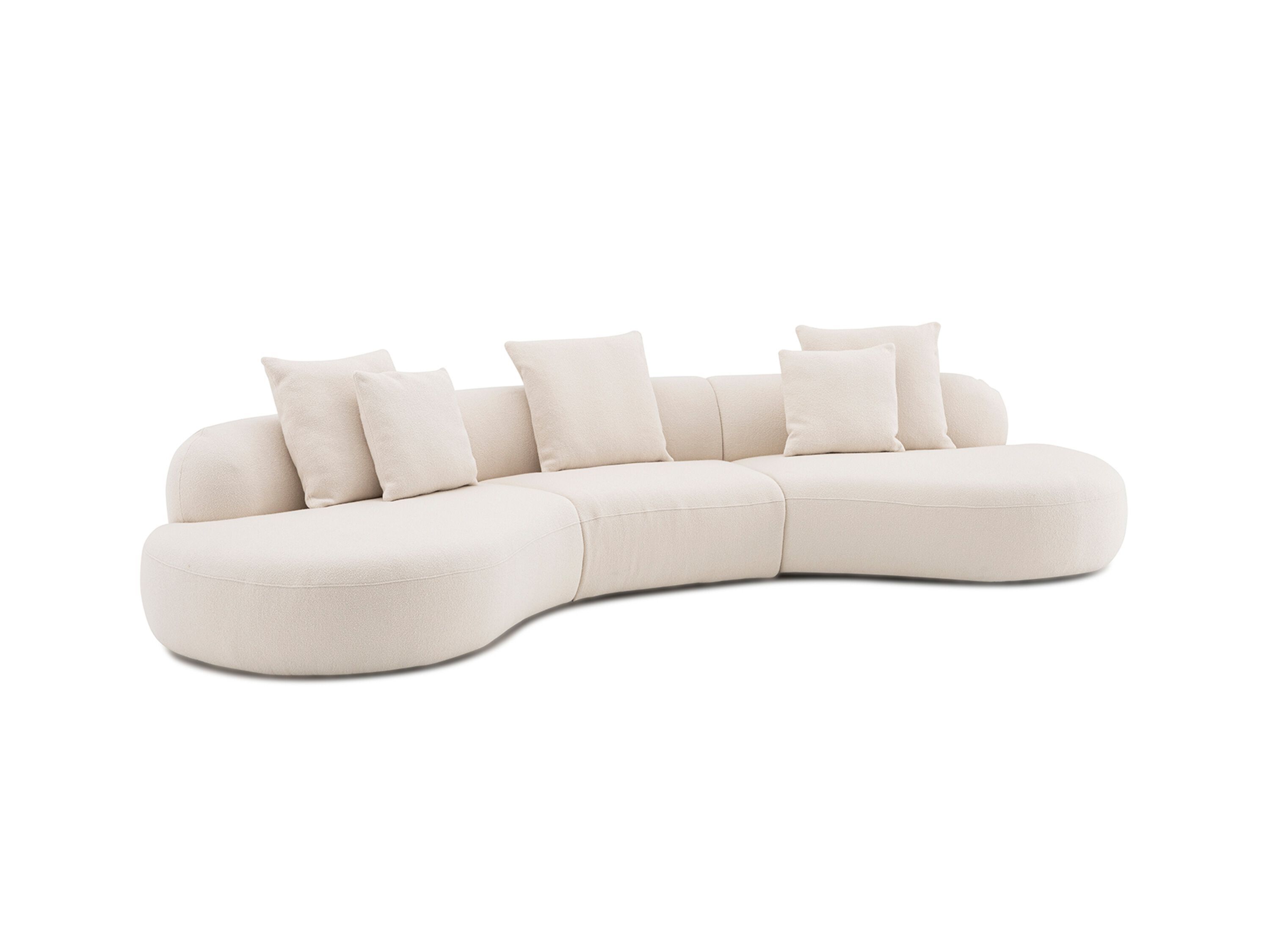 Модульный изогнутый диван из ткани CAMPO DE' FIORI CHILI ARCH-00079544 - Вид №4