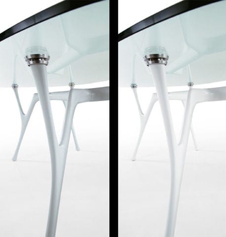 Овальный стол из стали и стекла Caimi Brevetti ARCH-00077640 - Вид №6