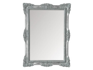 Прямоугольное зеркало с металлической рамой
