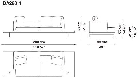 B&B Italia 3-х местный тканевый диван Dock sun-id-1376507 - Вид №144
