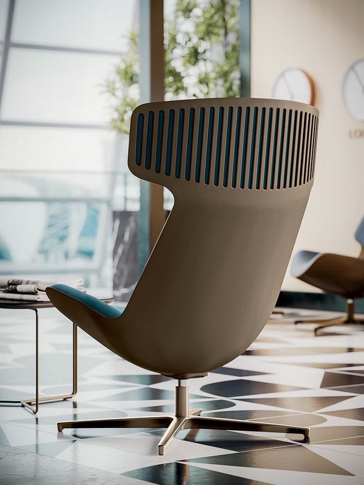 Спицевое вращающееся кресло Quadrifoglio Group Design Living ARCH-00098792 - Вид №7