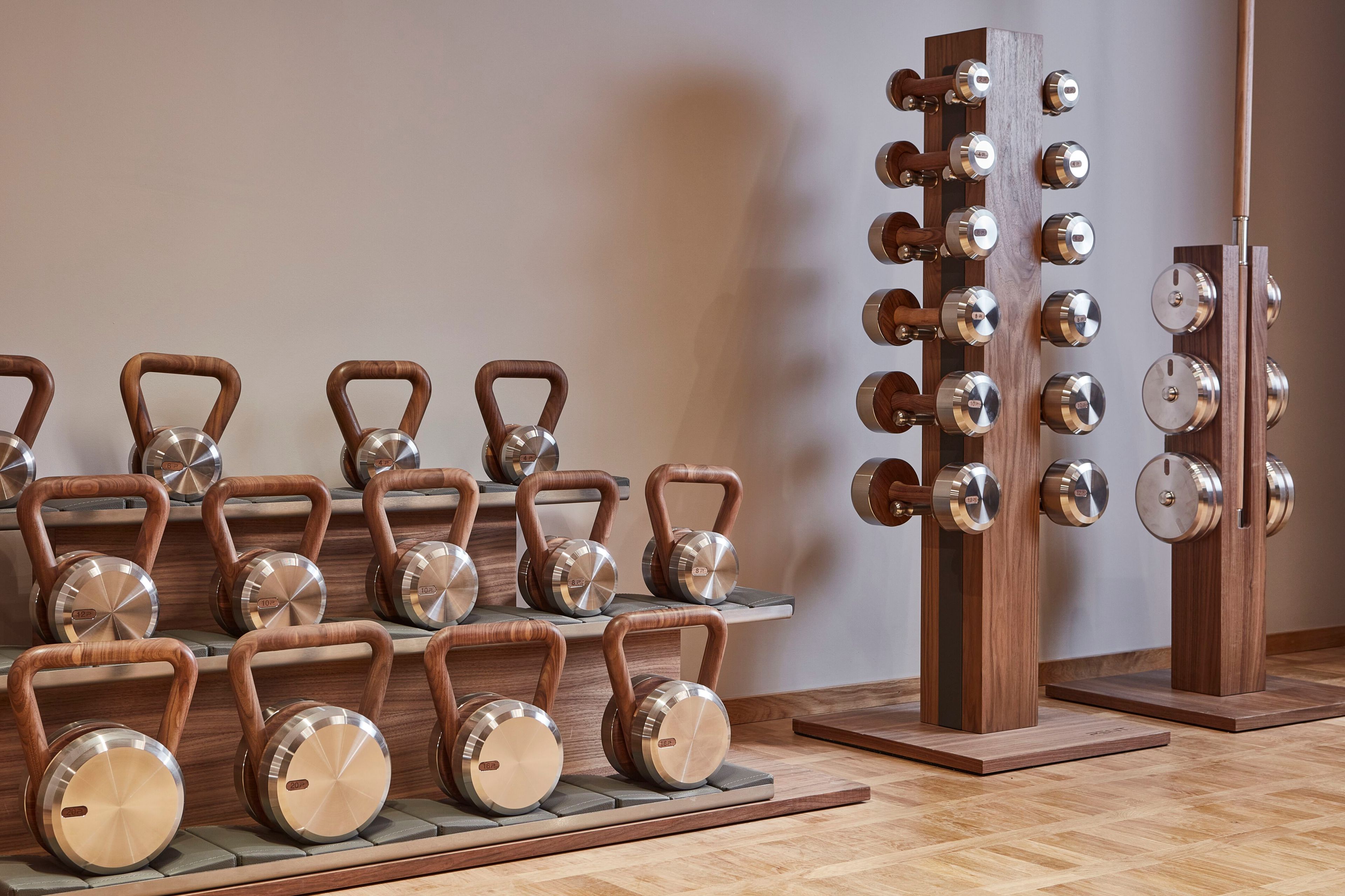 Набор гантелей из нержавеющей стали и дерева PENT Colmia ARCH-00050250 - Вид №7