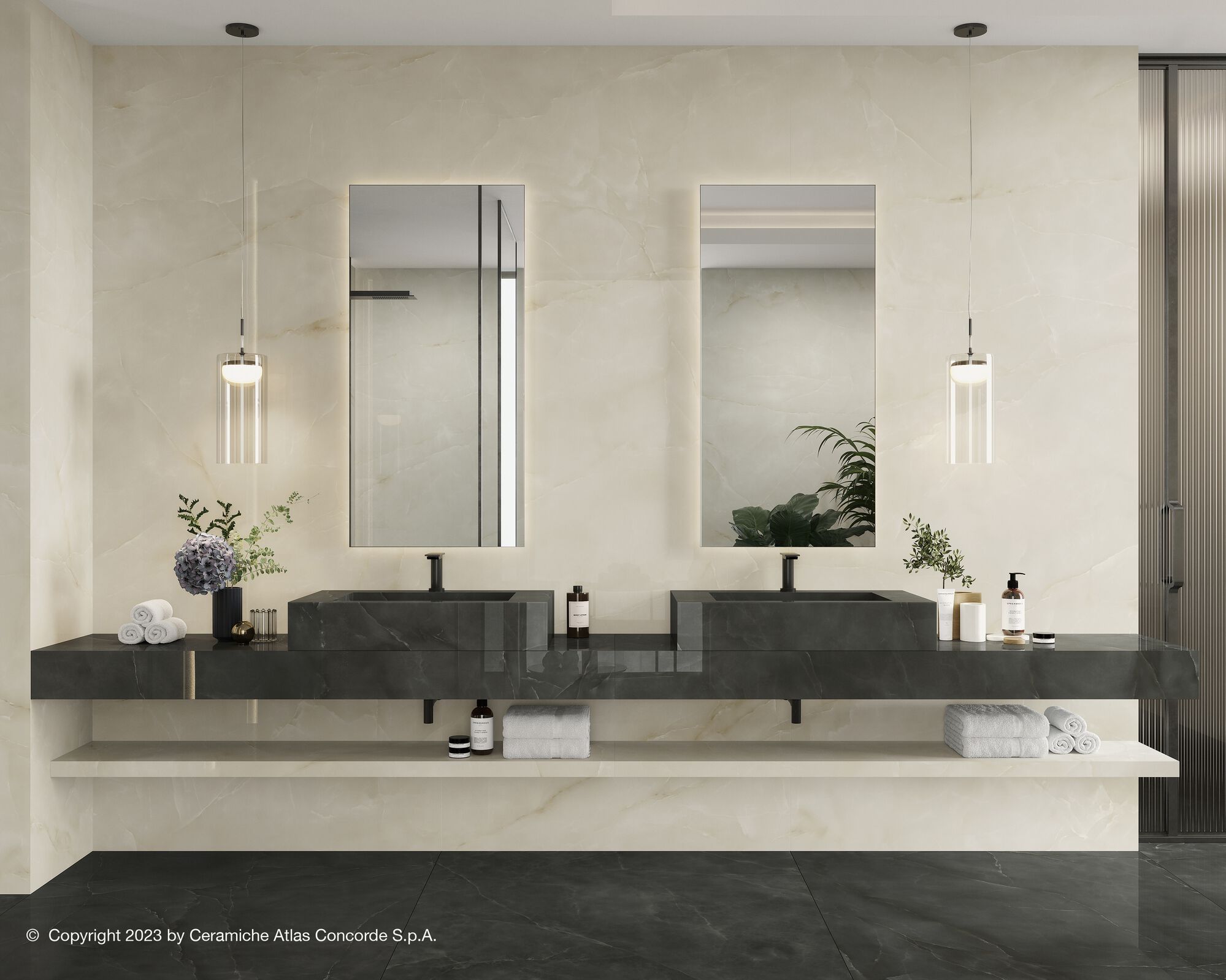 Напольное / керамогранит с эффектом оникса Atlas Concorde Marvel Onyx ARCH-00100320 - Вид №47