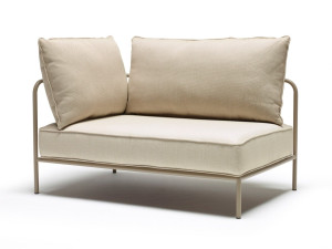 Стальной и тканый угловой садовый стул