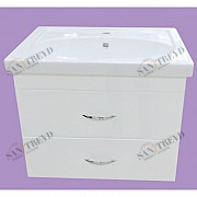 Тумба Калипсо-60 с 2 ящ. белая с раков. меб. Калипсо-60 см MISTY 231211