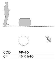 Slalom Круглый акустический пуф Tailor made sun-id-1399507 - Вид №7