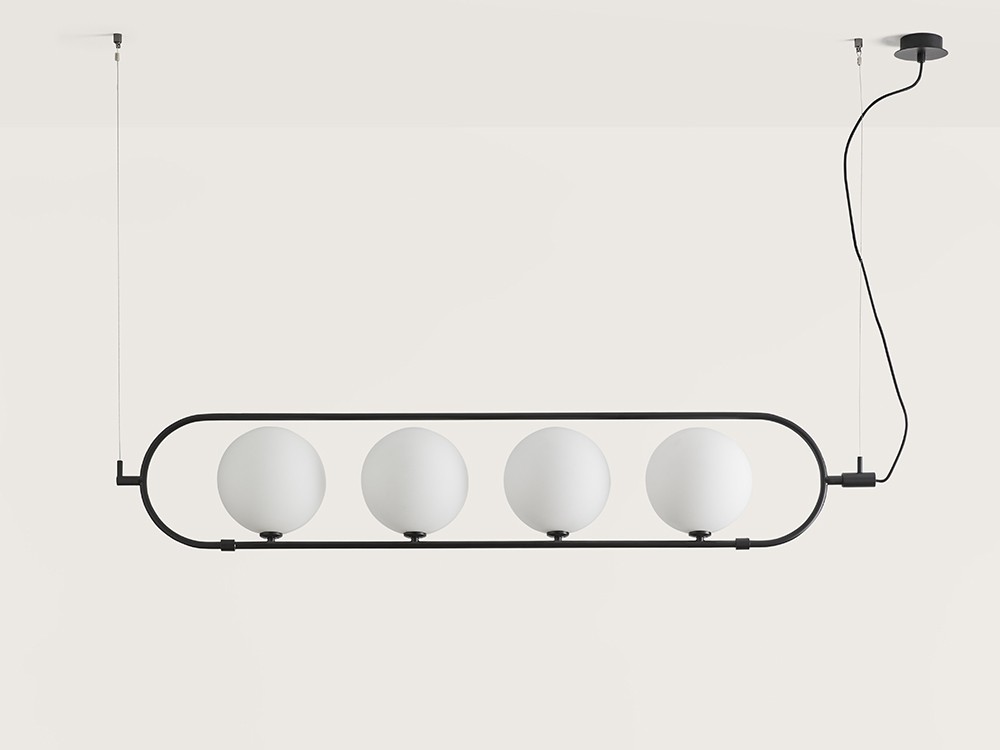 091790 Подвесной светильник черный 4L Aromas del Campo Abbacus 