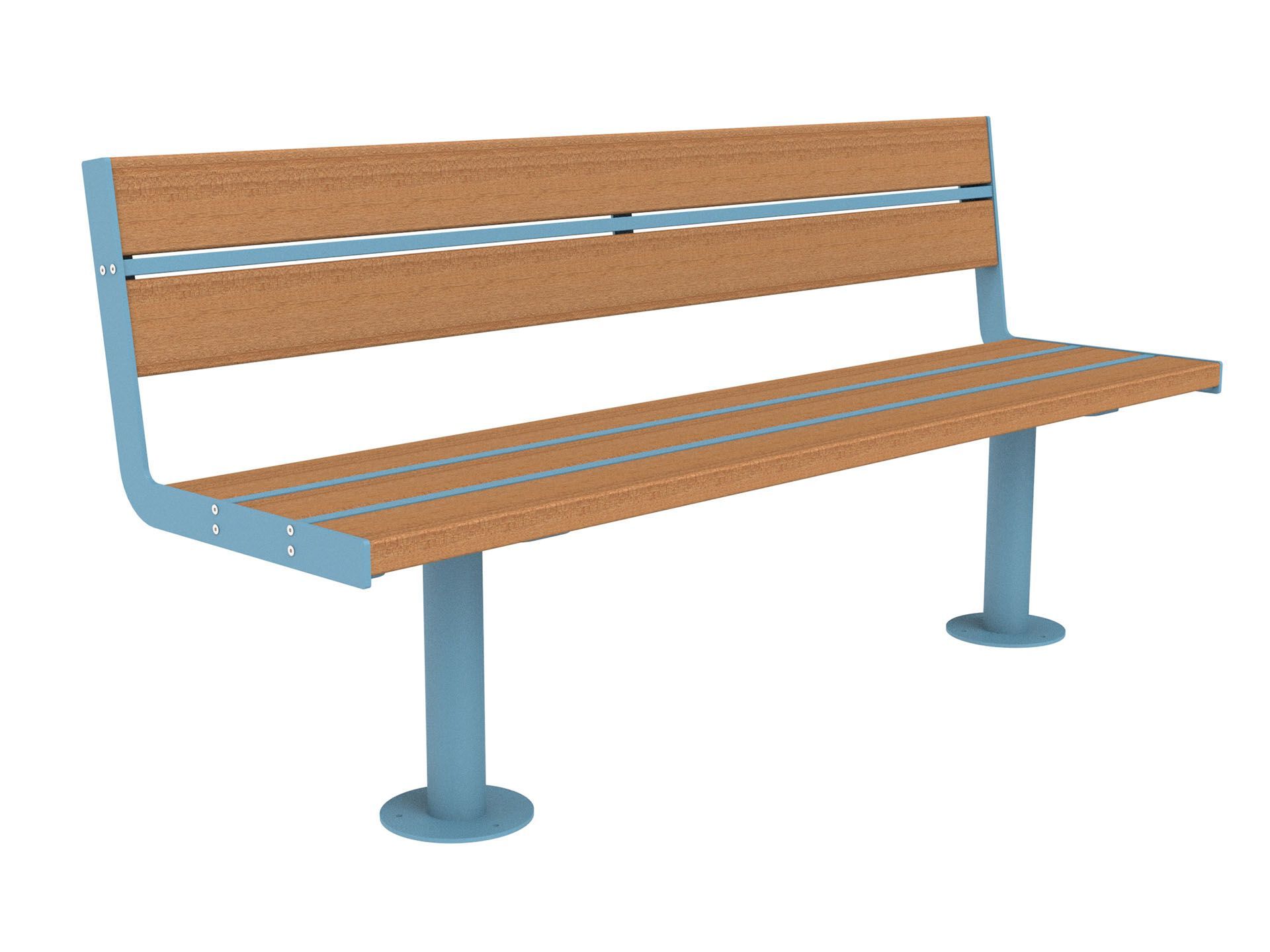 Скамья из окуме со спинкой Lazzari Joy ARCH-00135129 - Вид №8