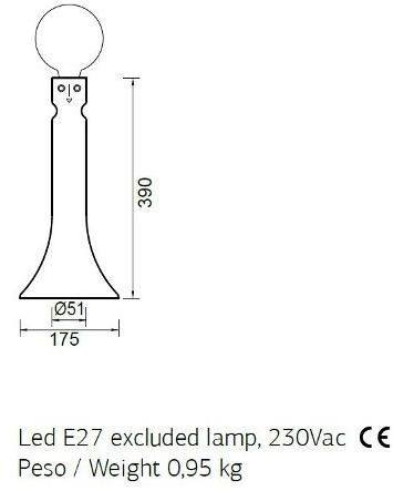 ENGI Керамическая настольная лампа ручной работы Sbarazzina Ensbt  - Вид №2