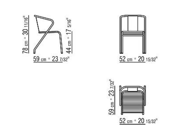 Веревочный садовый стул с подлокотниками Flexform Calipso ARCH-00063270 - Вид №3