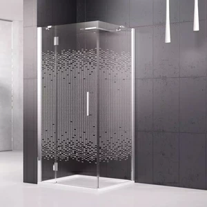 Душевой уголок 75x75 LOUVRE G+F Novellini LOUVRE с принтом Louvre