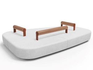 Скамья со спинкой