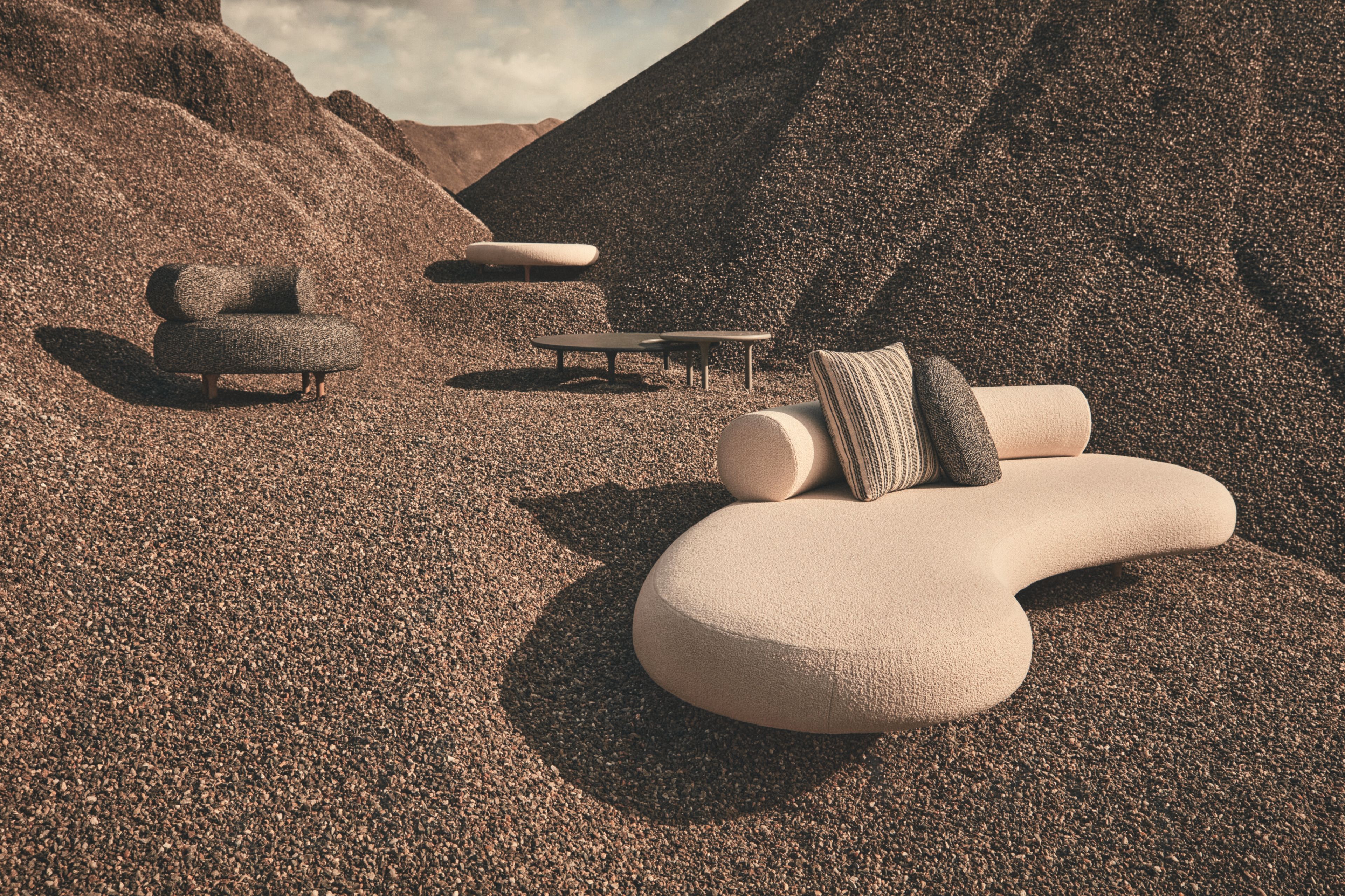 Изогнутый садовый диван из ткани DE PADOVA Honoré Outdoor ARCH-00087604 - Вид №3