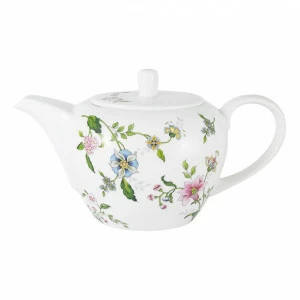 Чайник фарфоровый белый с фиолетовым в подарочной упаковке Provence ANNA LAFARG EMILY PROVENCE 00-3946947 Белый;фиолетовый
