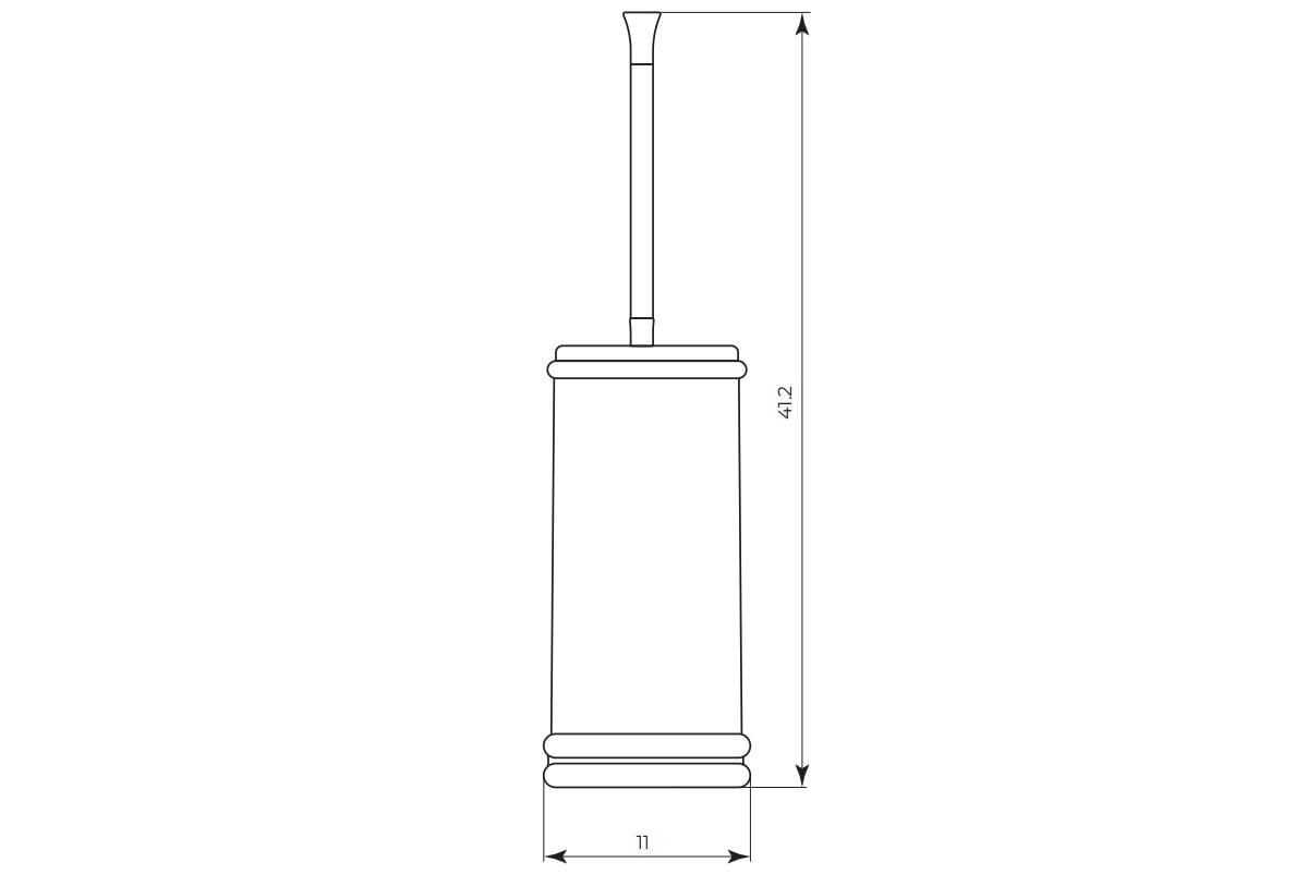 Керамическая туалетная щетка Gaia Mobili Complements ARCH-00033028 - Вид №2