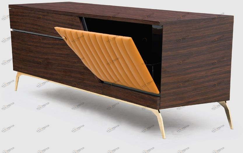 Tonino Lamborghini Casa Комод из фанерованной древесины с откидными дверцами Leo sun-id-1404468