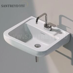 CM62L9016 Подвесная раковина настенная прямоугольная Ceramica Flaminia Como белая