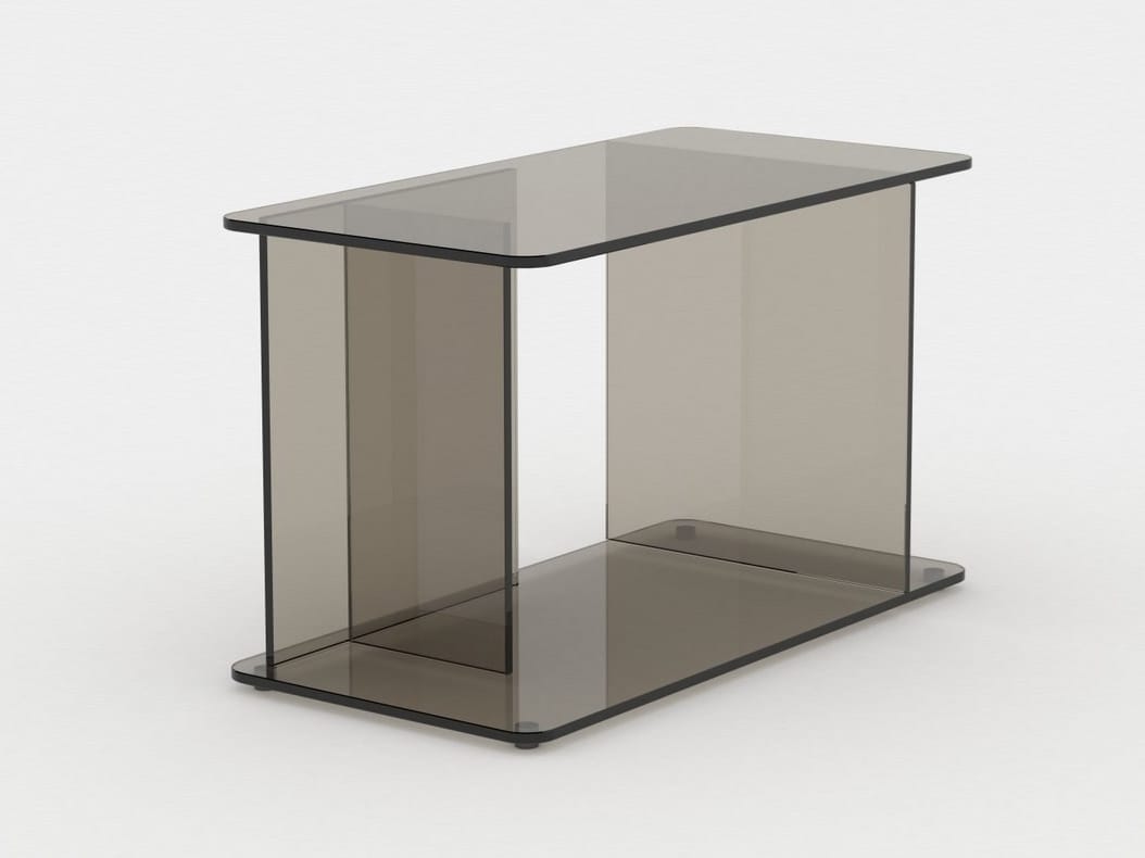 Прямоугольный журнальный столик из закаленного стекла Case LUCENT ARCH-00082819 - Вид №1