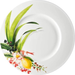 10645765 Rosenthal Набор тарелок подстановочных с бортом Rosenthal Фруктовый сад 33см, фарфор, 6шт Фарфор