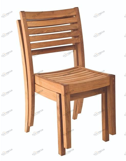 Unopiù Штабелируемый стул из тика Chelsea Sebri