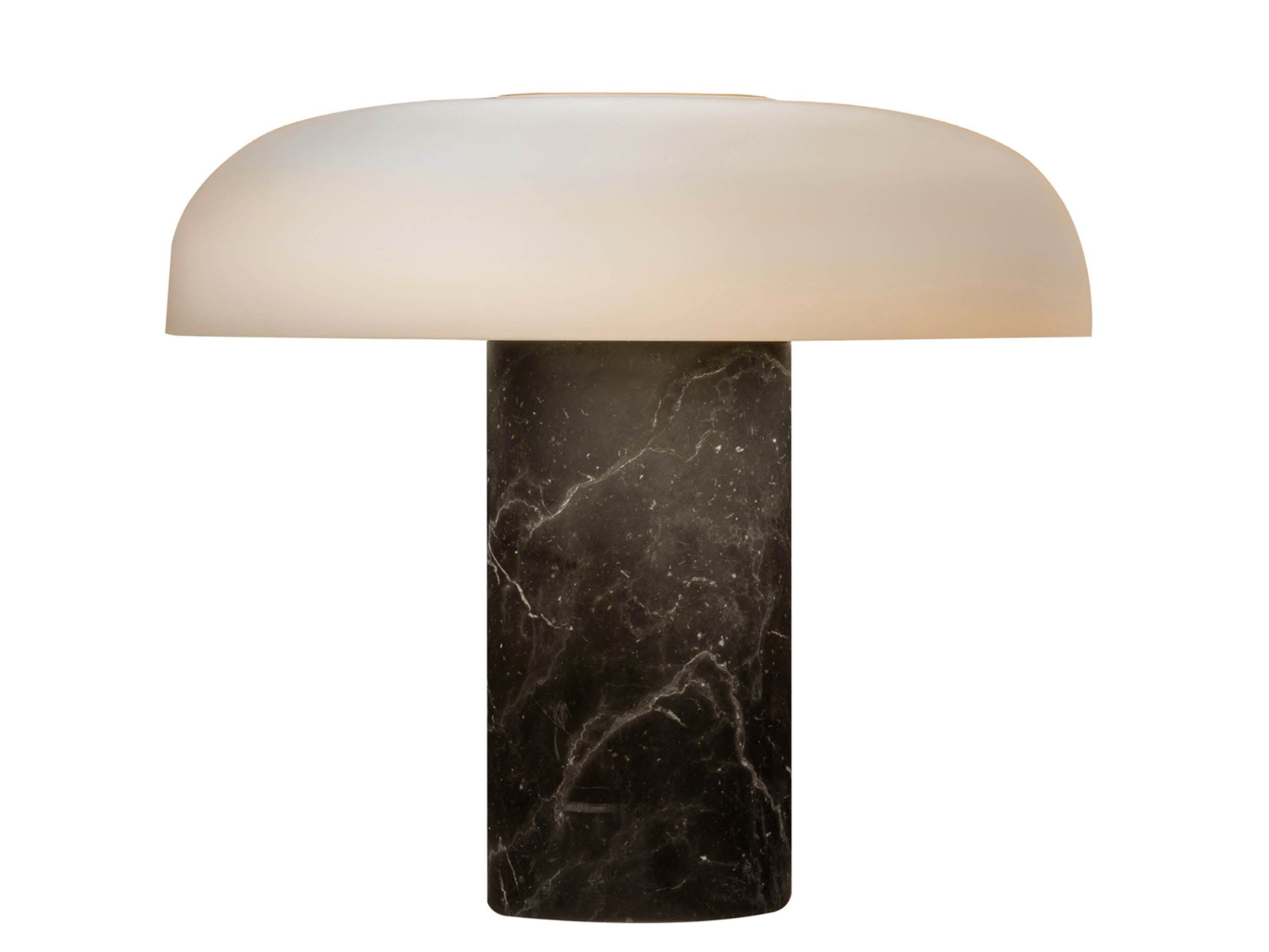Настольная лампа из мрамора и опалового стекла FontanaArte Tropico ARCH-00051974 - Вид №5
