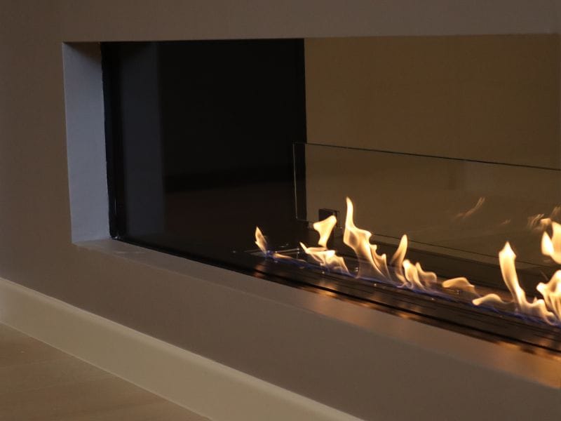 Встроенный камин с двойным фасадом из биоэтанола bioKamino Bkbf ARCH-00050173 - Вид №4