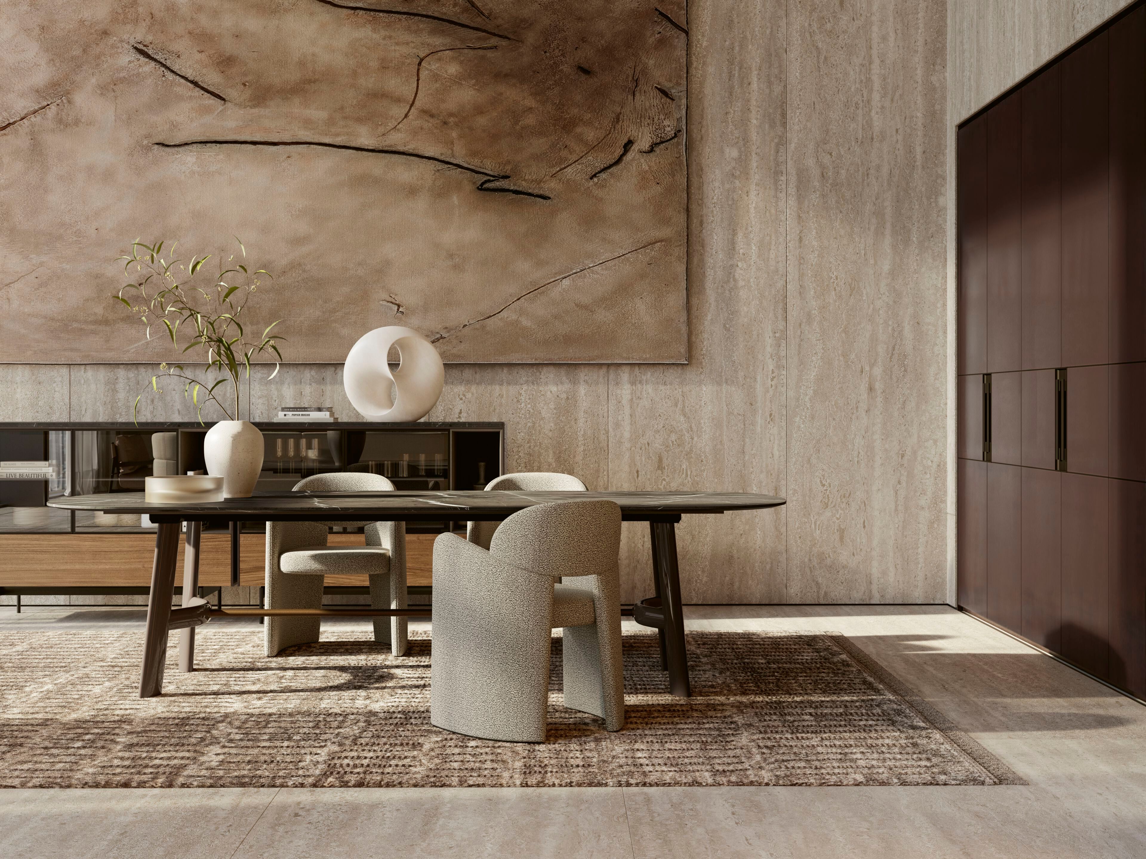 Кресло-кокпит из ткани, кожи или синтетической кожи Lema BLANCA ARCH-00125714 - Вид №8