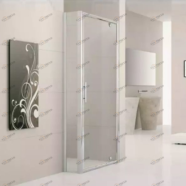 Боковая панель 20-40 см LUNES F SPECIAL 1 Novellini LUNES с серебристым профилем LUNESFSP1B