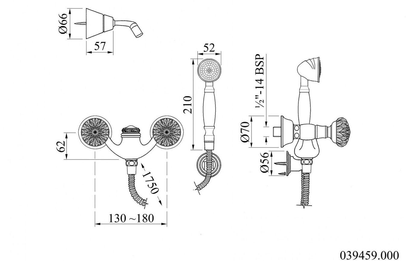 Bronces Mestre Смеситель для душа на 2 отверстия Antartica swan sun-id-1505063 - Вид №2