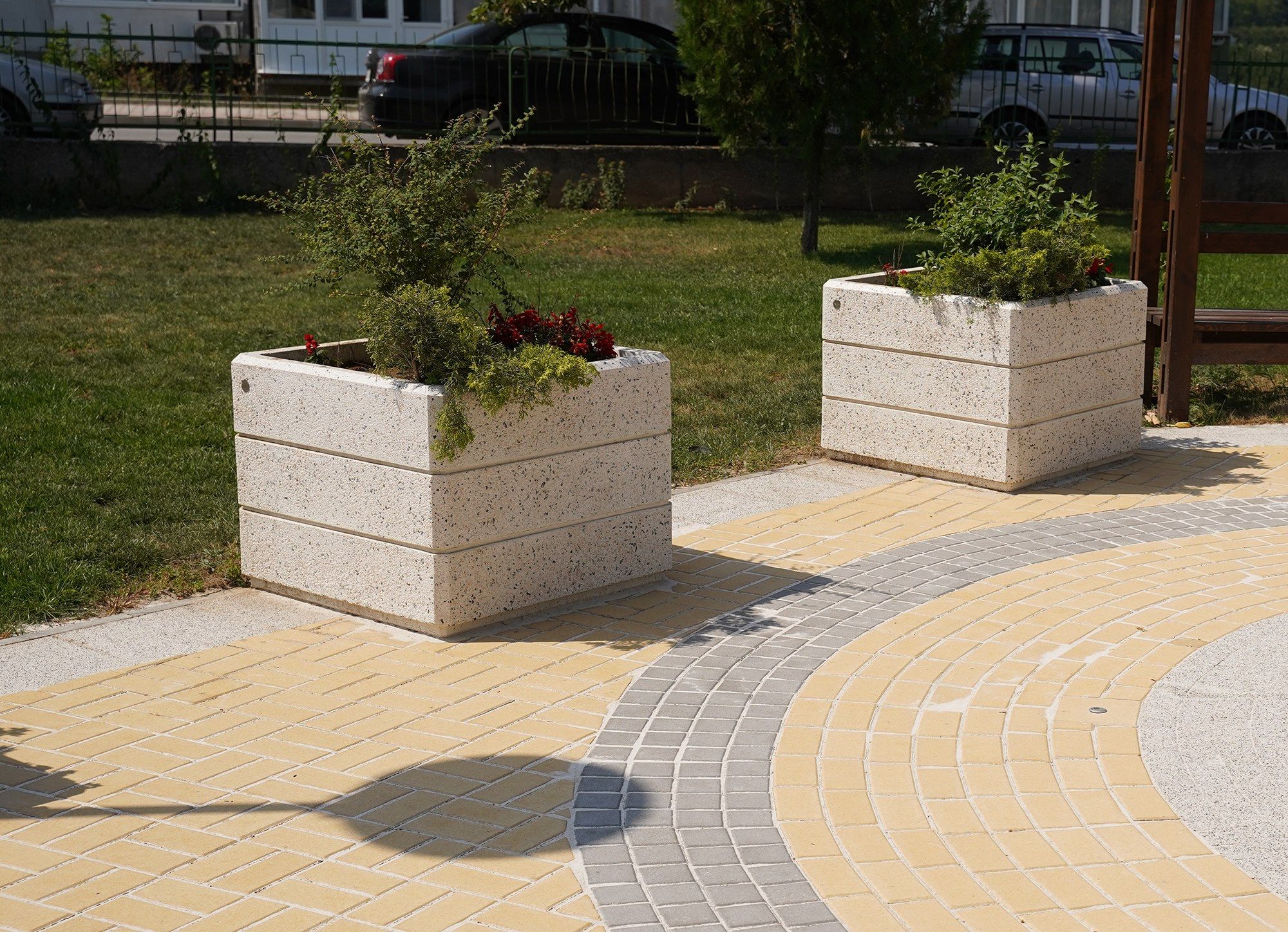 Бетонная квадратная плантатор ENCHO ENCHEV - ETE 74/75 ARCH-00100059 - Вид №3