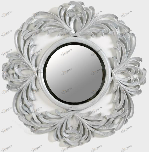 BLEU PROVENCE Круглое деревянное зеркало в раме Specchi in legno sun-id-1474743