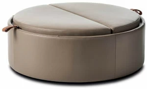 TUMIDEI Пуф для хранения, обитый кожей
